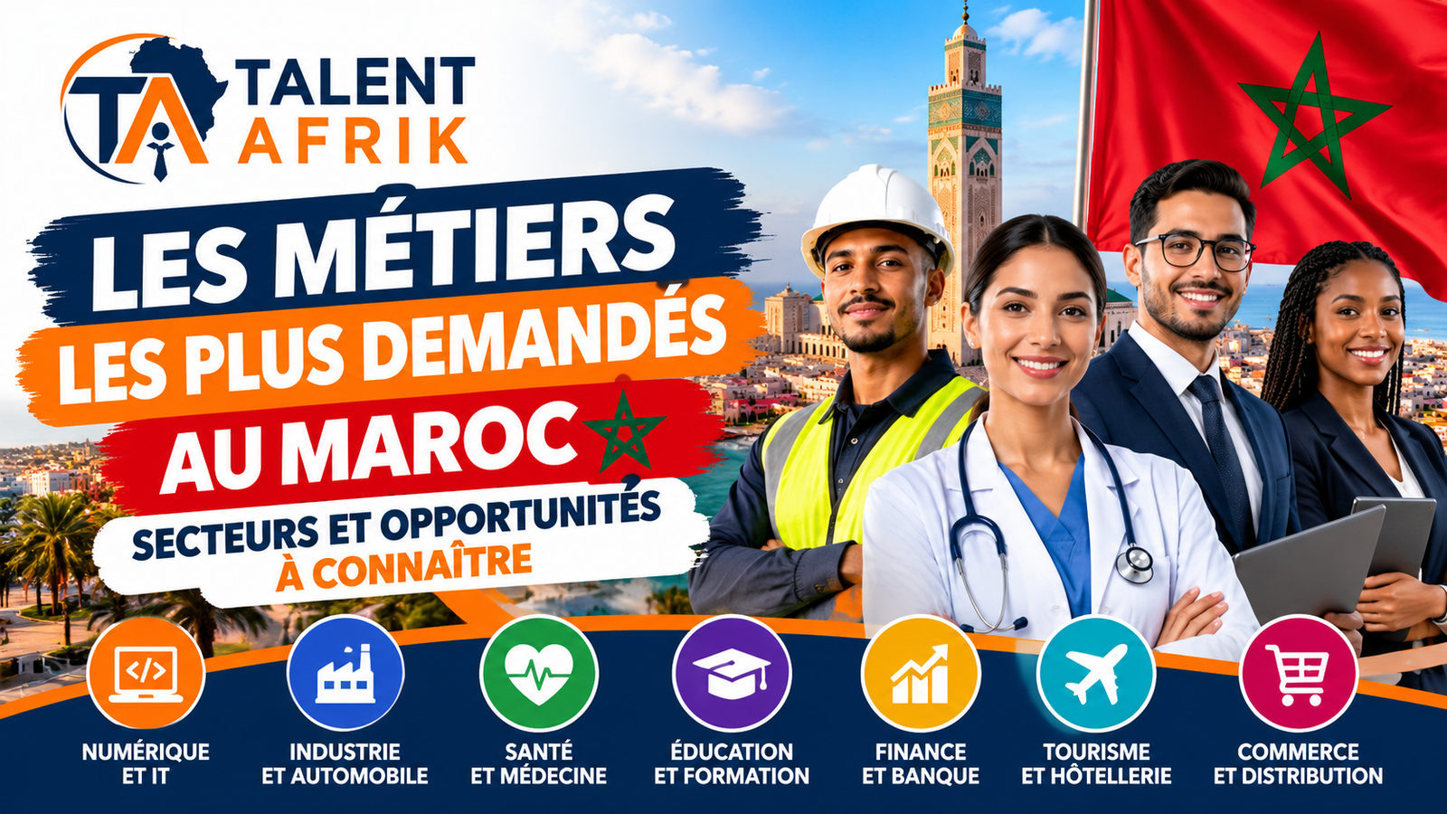Les métiers les plus demandés au Maroc : secteurs et opportunités à connaître